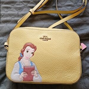 Disney x Coach mini camera bag featuring Belle, 
